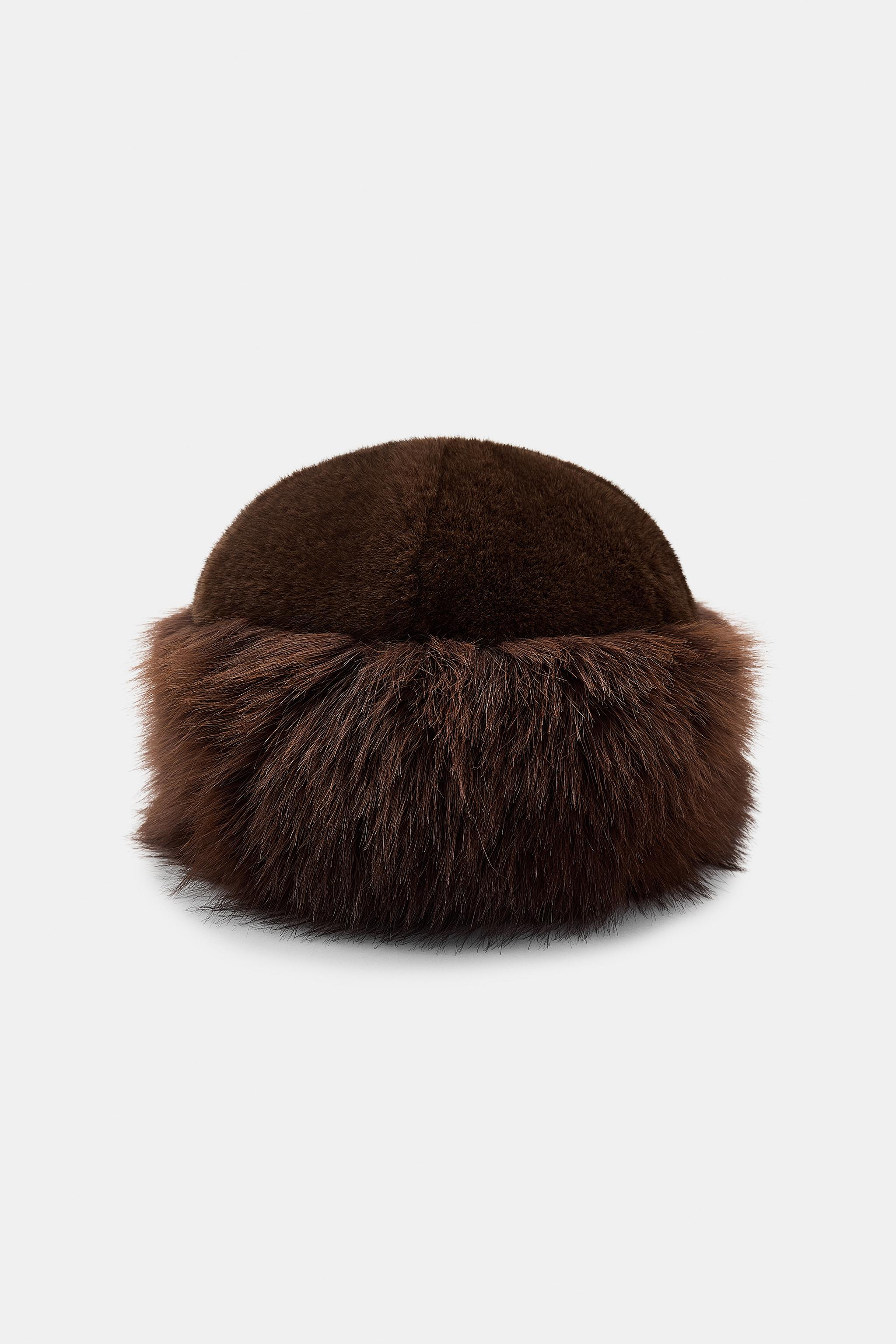 FAUX FUR CUFFED HAT